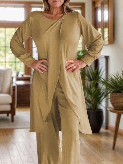 Arielle – Completo Maglia a Maniche Lunghe e Pantaloni con Spacco