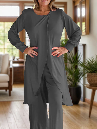 Arielle – Completo Maglia a Maniche Lunghe e Pantaloni con Spacco
