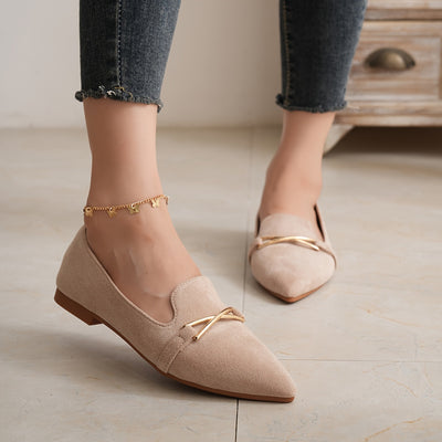 GlamPoint™ Ballerine Slip-On con Dettaglio Metallico