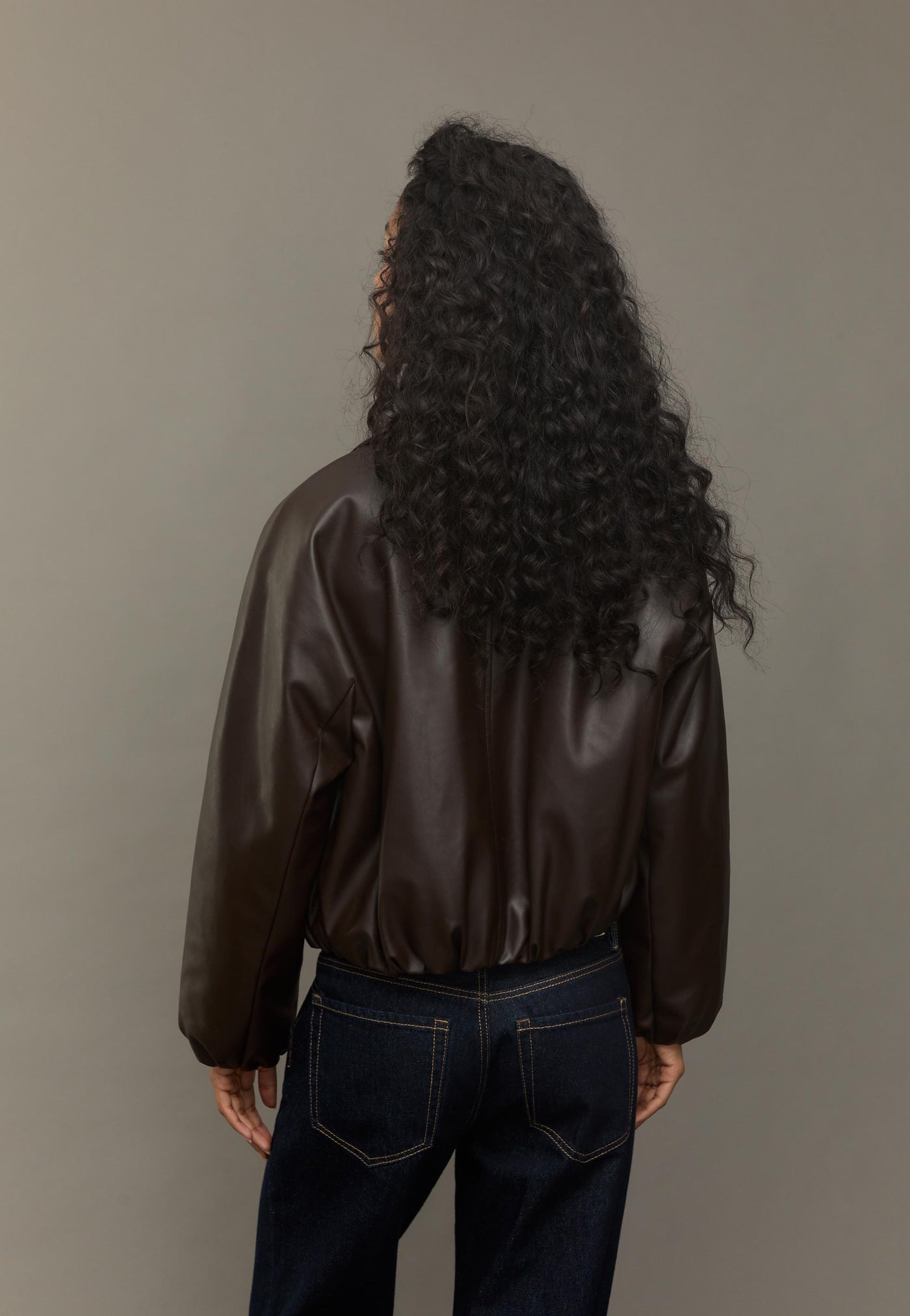 Natasha™ Bomber in Ecopelle