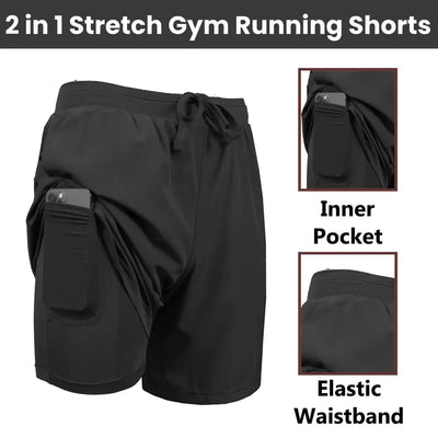 3-Pack ActiveFlex™ Shorts 2-in-1 Uomo ad Asciugatura Rapida