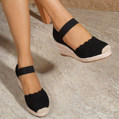 AeryStep™ Sandali Slip-On con Zeppa e Punta Chiusa
