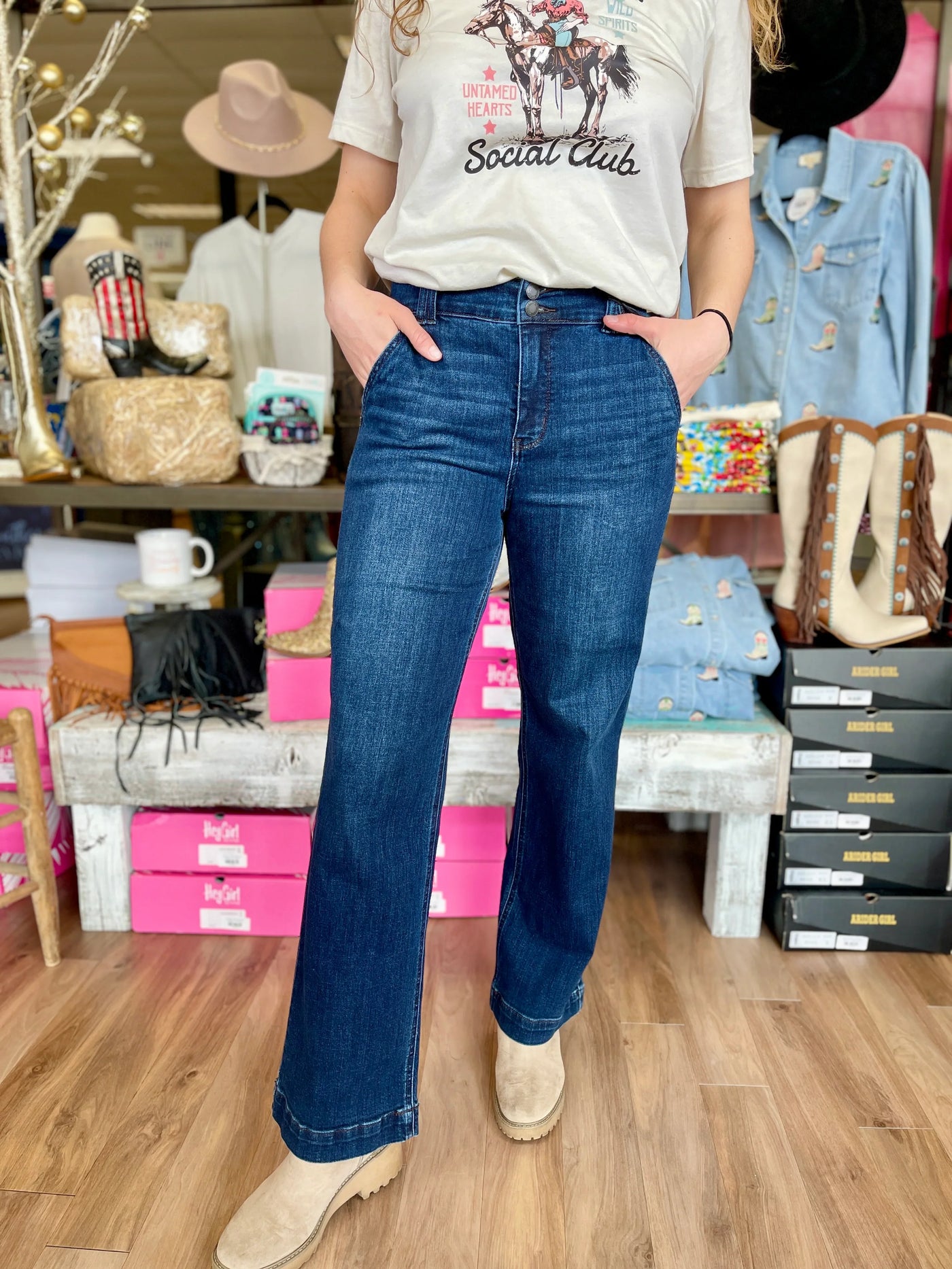 Lioren™ Jeans a Gamba Larga