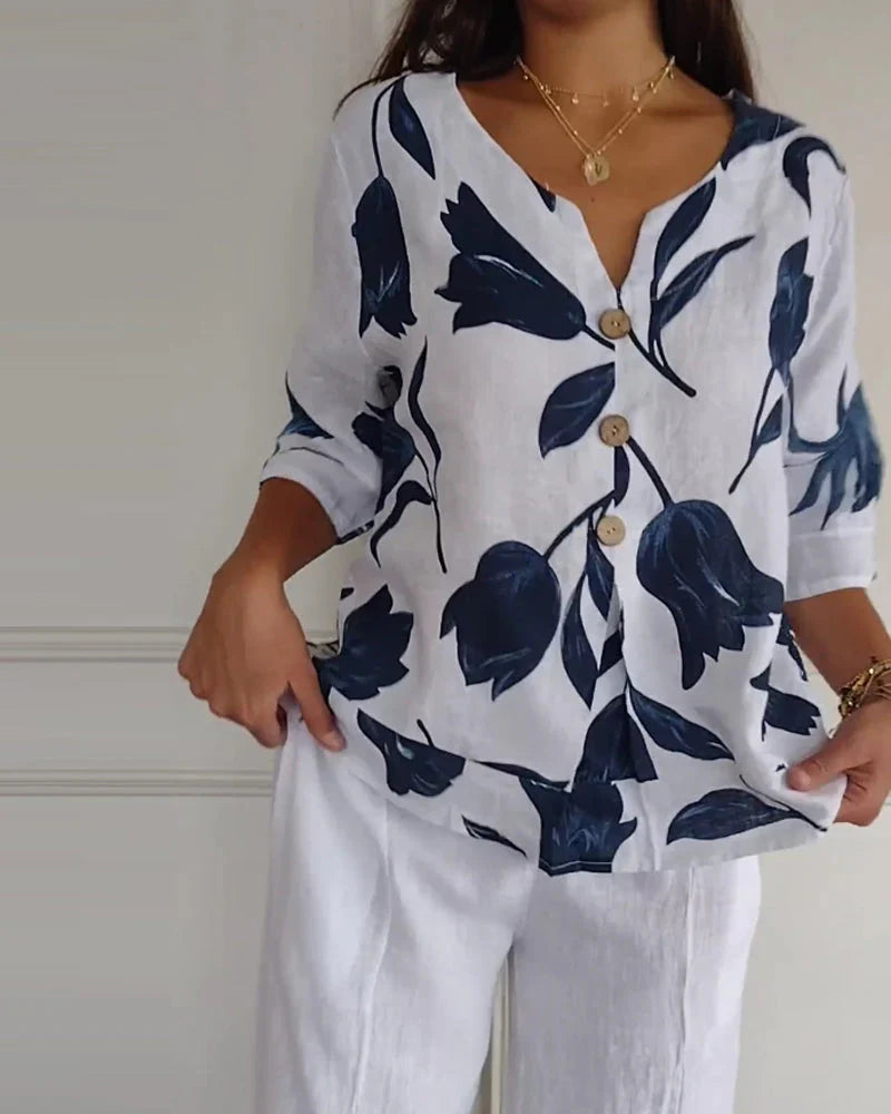 Blossom Breeze™ | Top in Cotone Leggero