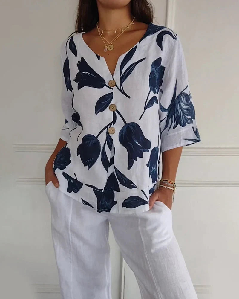 Blossom Breeze™ | Top in Cotone Leggero