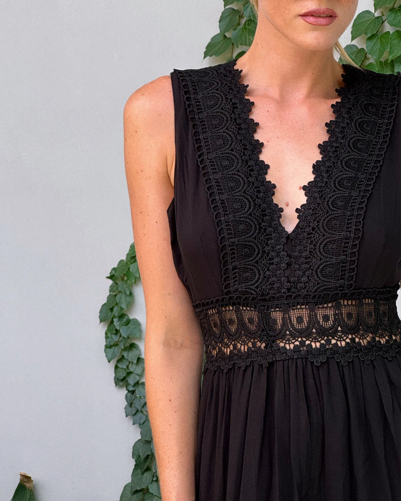 Lysandra™ Abito Elegante in Pizzo con Scollo a V