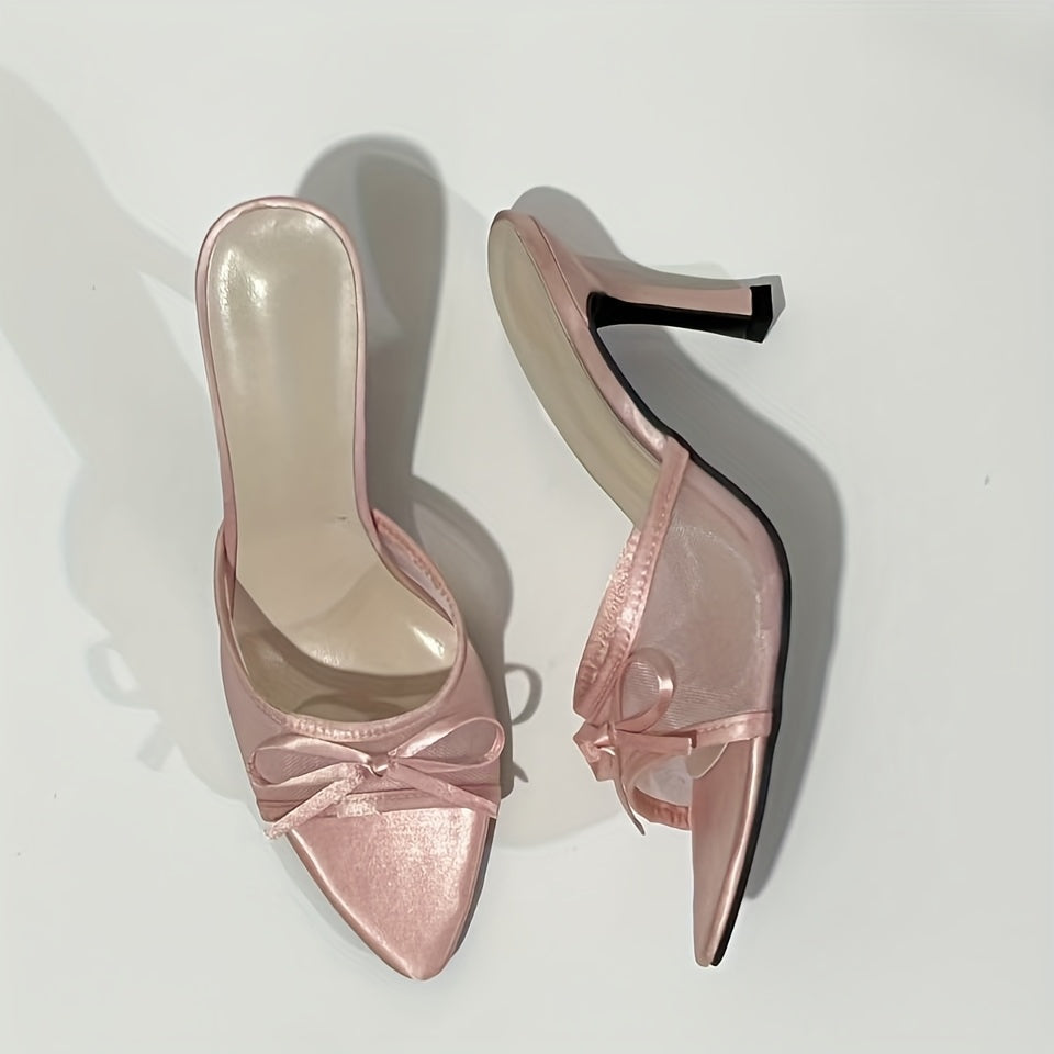 VeliaBow™ Sandali Eleganti con Rete e Fiocco
