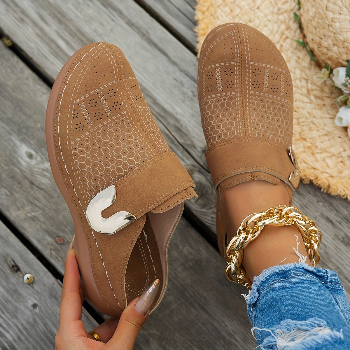 Elevia™ Sandali Zeppa Casual con Suola Spessa