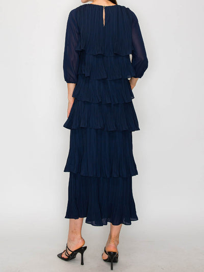 VolantÉlite™ Abito Maxi Elegante con Rouches