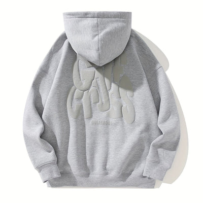GolfCross™ Felpa con Cappuccio Uomo Beige Streetwear