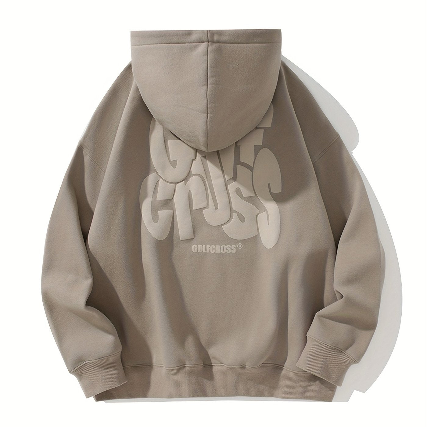 GolfCross™ Felpa con Cappuccio Uomo Beige Streetwear