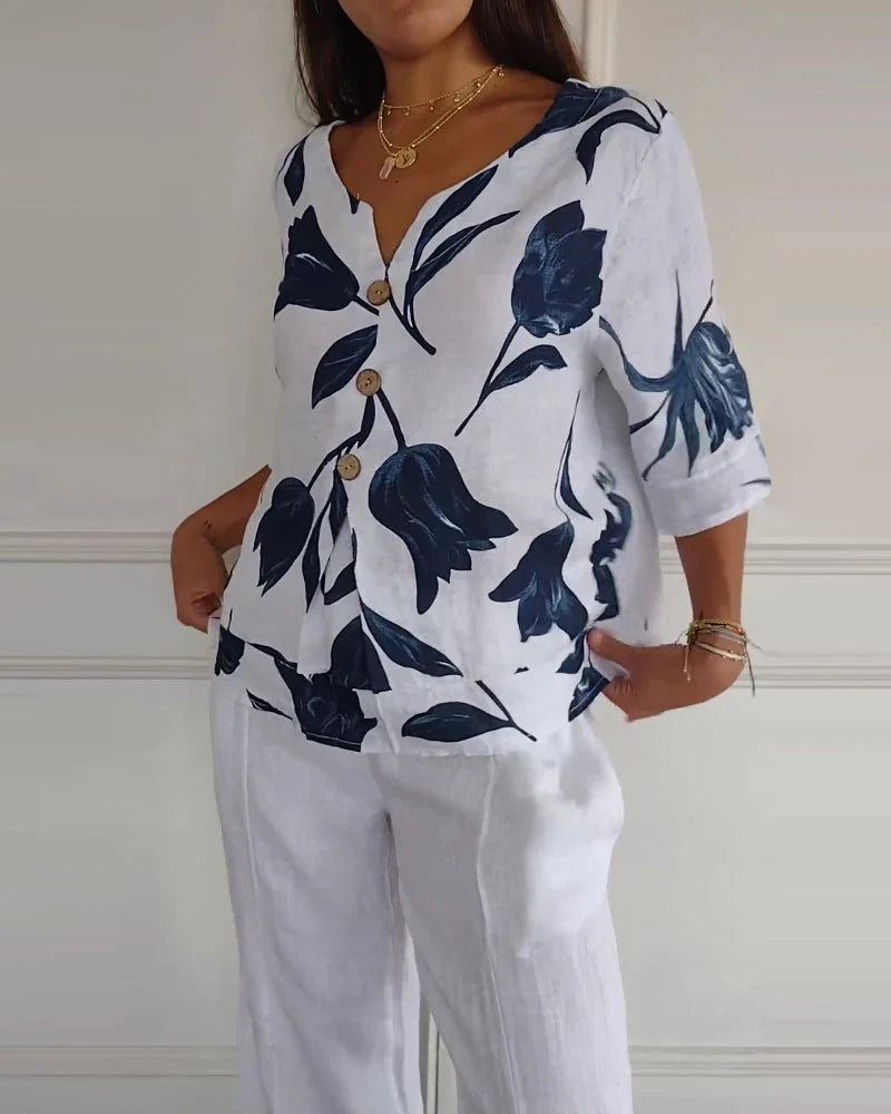 Blossom Breeze™ | Top in Cotone Leggero
