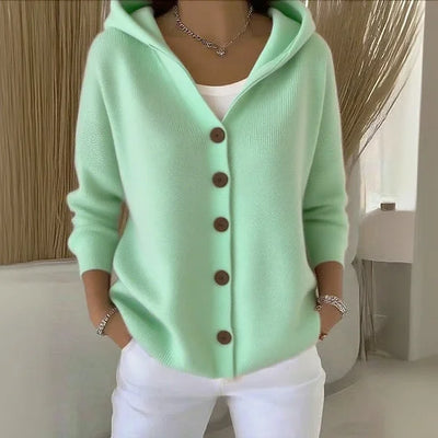 BrezzaHood™ Cardigan con Cappuccio