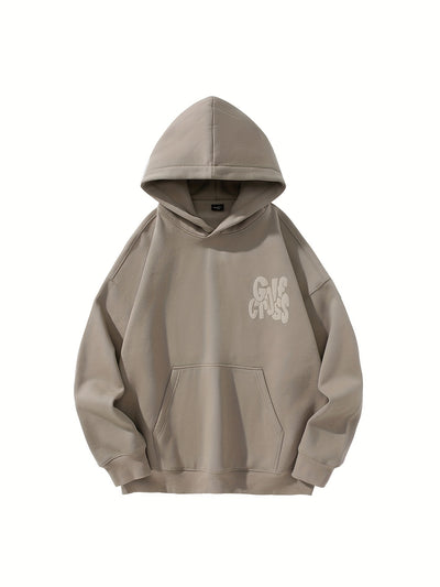 GolfCross™ Felpa con Cappuccio Uomo Beige Streetwear