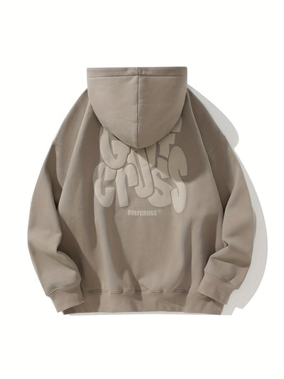 GolfCross™ Felpa con Cappuccio Uomo Beige Streetwear
