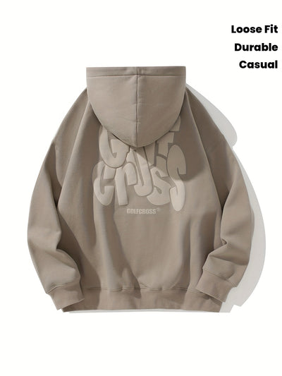 GolfCross™ Felpa con Cappuccio Uomo Beige Streetwear