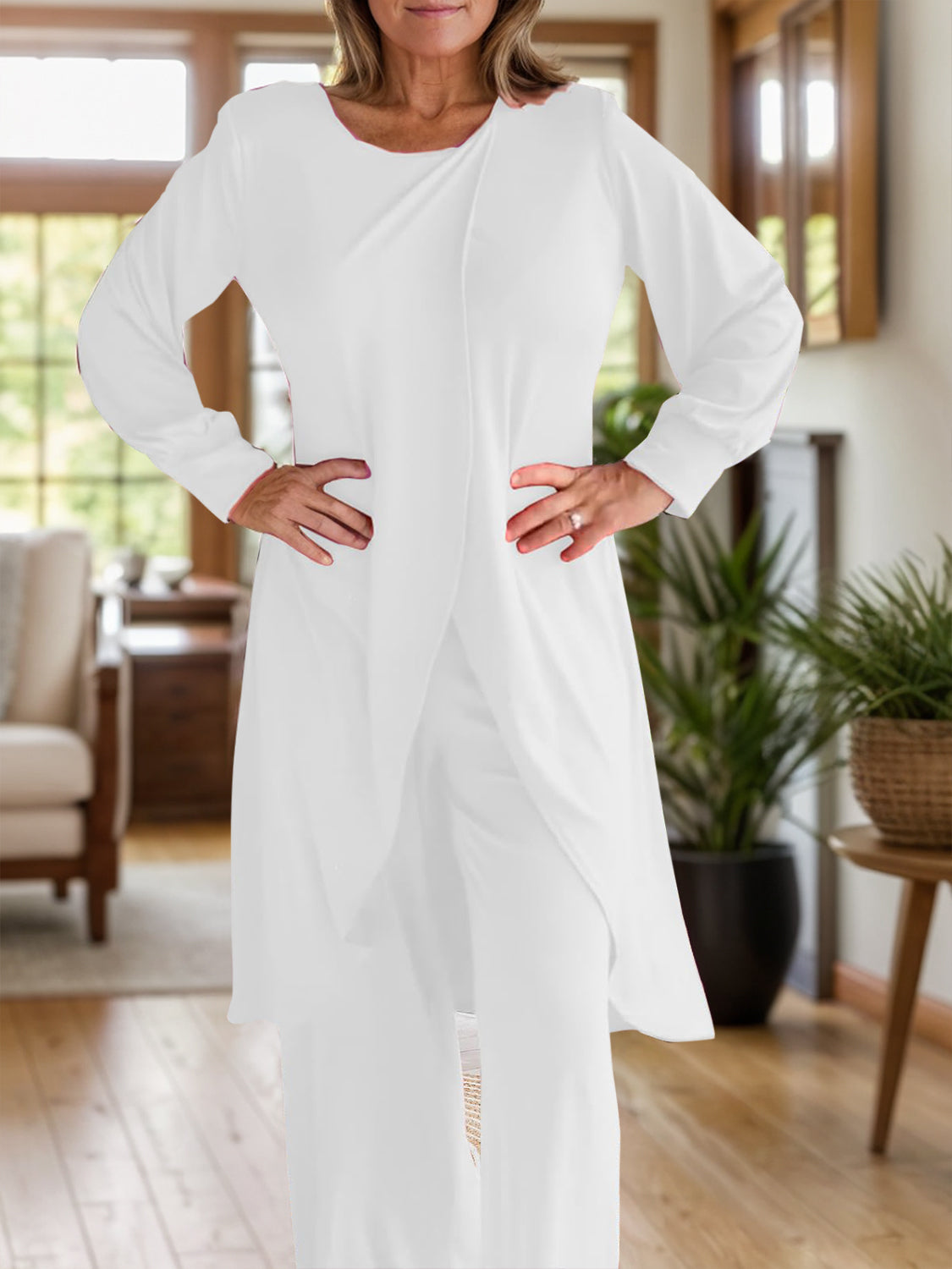 Arielle – Completo Maglia a Maniche Lunghe e Pantaloni con Spacco
