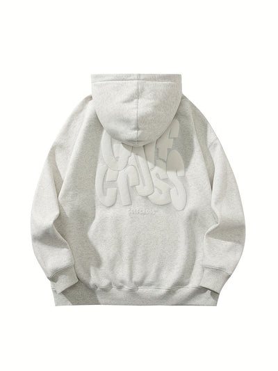 GolfCross™ Felpa con Cappuccio Uomo Beige Streetwear