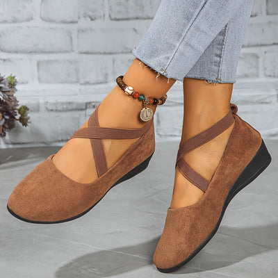 EleganStep™ Ballerine Eleganti Nere con Cinturini Elastici