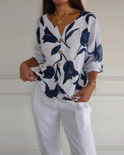 Blossom Breeze™ | Top in Cotone Leggero