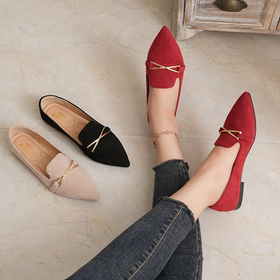 GlamPoint™ Ballerine Slip-On con Dettaglio Metallico