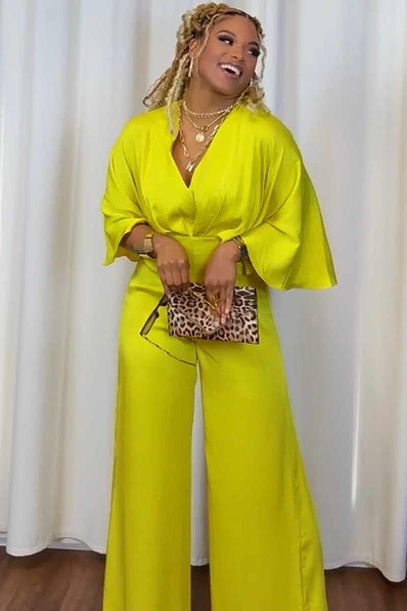 Chartreuse™ Jumpsuit Elegante Senza Tempo