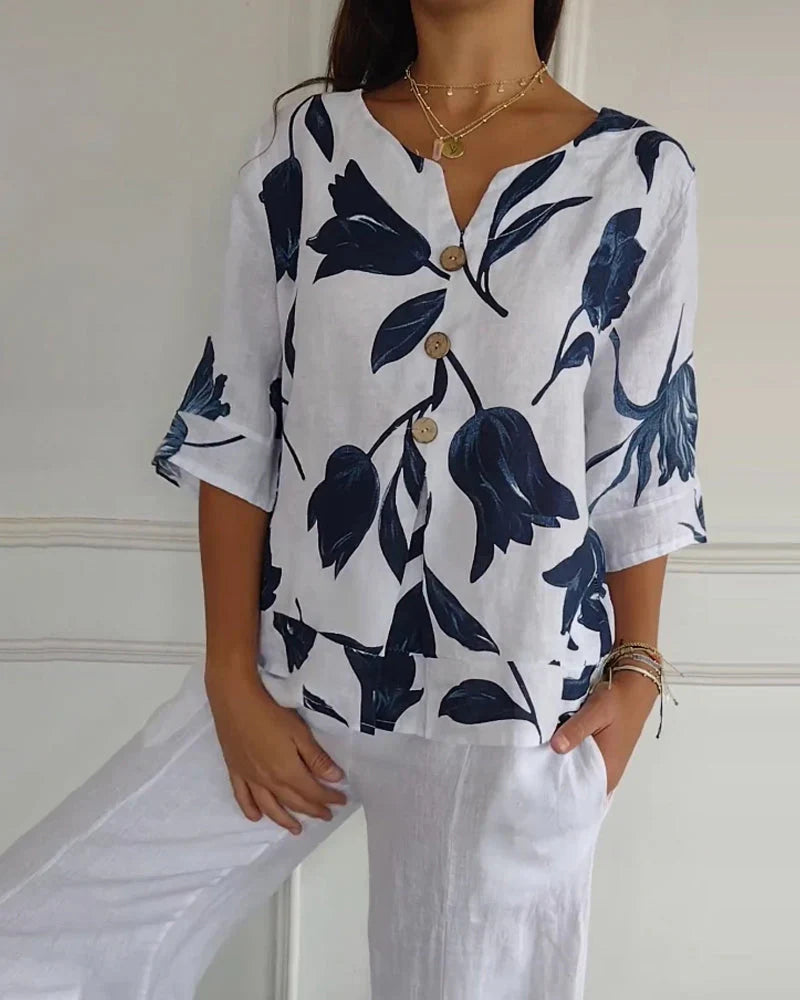 Blossom Breeze™ | Top in Cotone Leggero