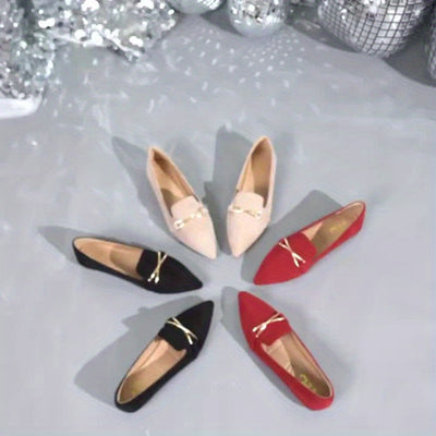 GlamPoint™ Ballerine Slip-On con Dettaglio Metallico