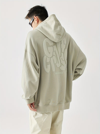 GolfCross™ Felpa con Cappuccio Uomo Beige Streetwear