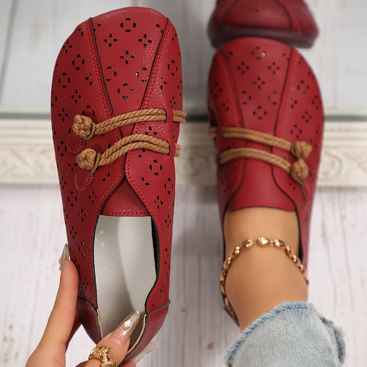 AnkleChic™ Ballerine con Cinturino alla Caviglia