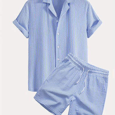 Stripo™ Completo Uomo a Righe con Collo a Revers