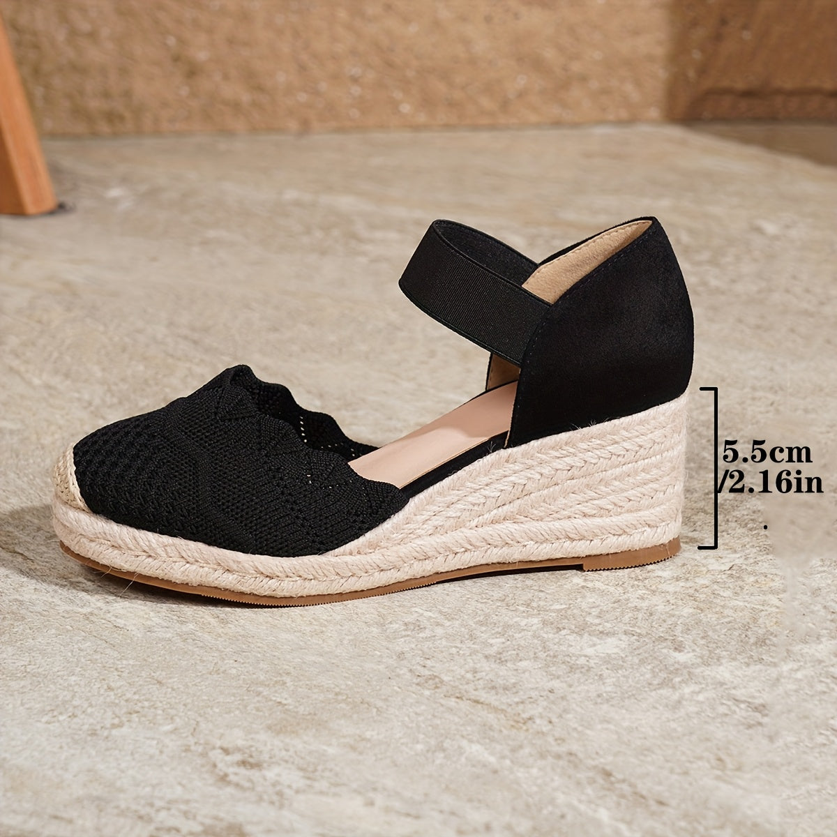 AeryStep™ Sandali Slip-On con Zeppa e Punta Chiusa