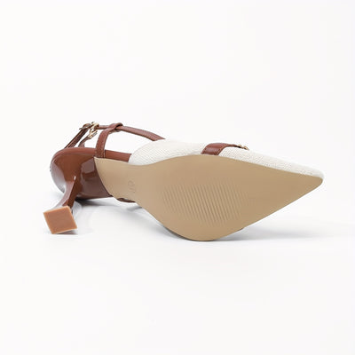 EternaElegance™ Mules Eleganti a Punta con Tacco Alto