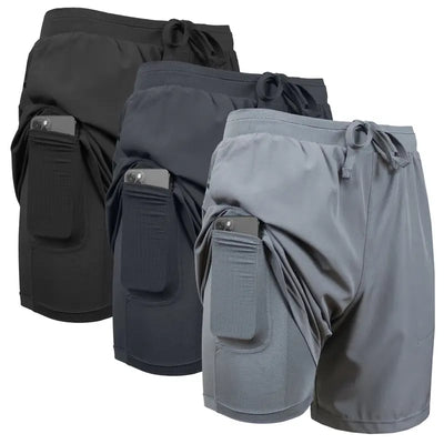 3-Pack ActiveFlex™ Shorts 2-in-1 Uomo ad Asciugatura Rapida