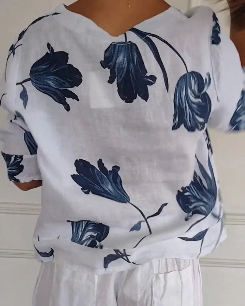 Blossom Breeze™ | Top in Cotone Leggero