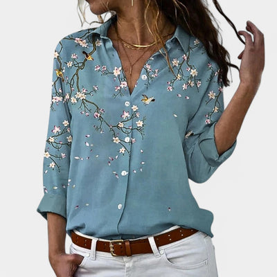 Tess | Camicetta da donna con maniche lunghe e stampa elegante