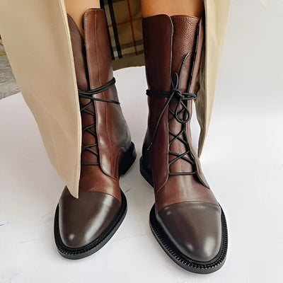 Isabella™ Stivali Eleganti in Pelle con Tacco