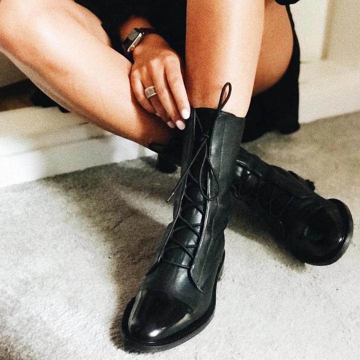 Isabella™ Stivali Eleganti in Pelle con Tacco