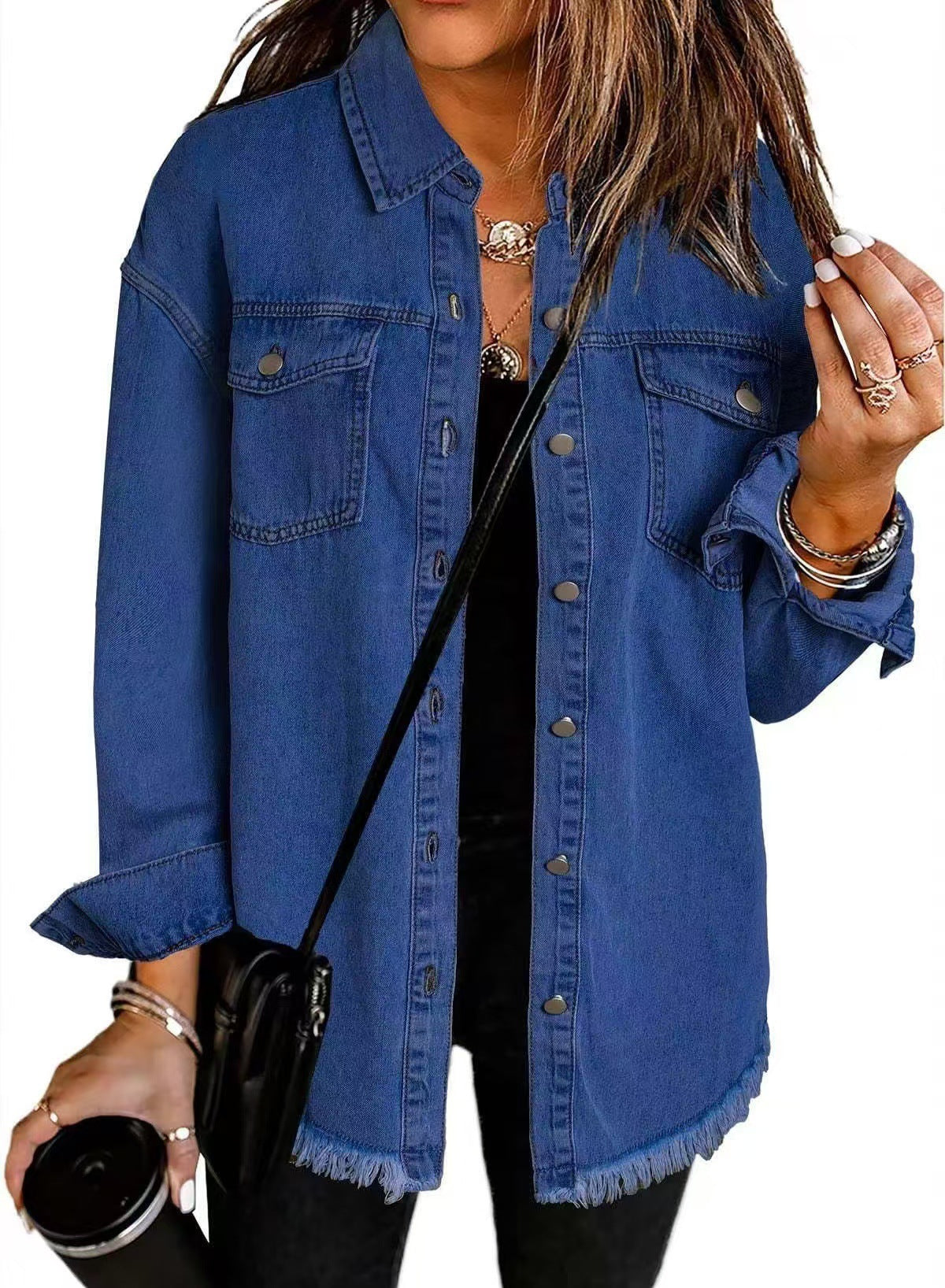 Katja™ Giacca di Jeans Classica da Tutti i Giorni
