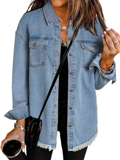 Katja™ Giacca di Jeans Classica da Tutti i Giorni