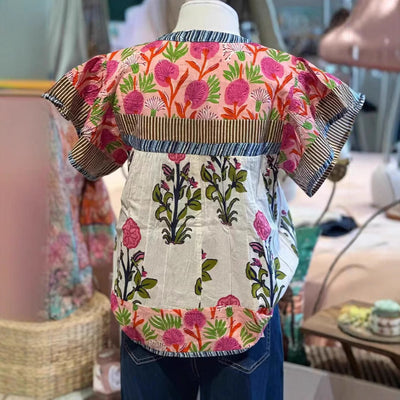 Uriella™ Blusa Boho Ricamata
