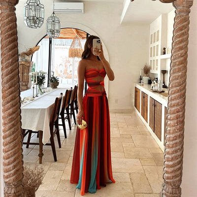 Laney | Strapless Maxi Jurk