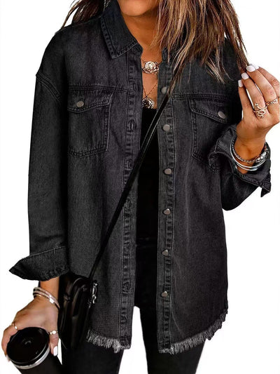 Katja™ Giacca di Jeans Classica da Tutti i Giorni