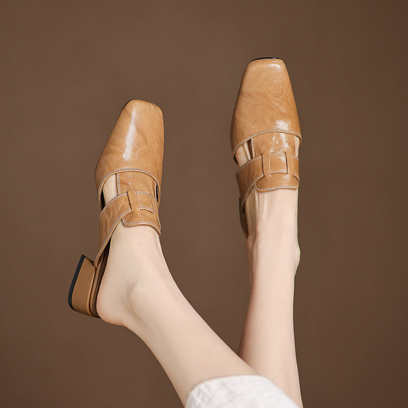 Mules in Pelle Premium