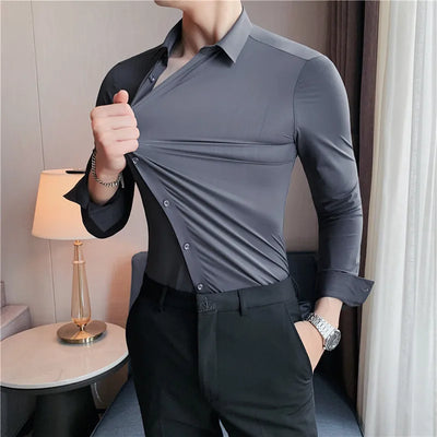 Evolvion™ – Camicia Uomo Ultra Stretch Senza Cuciture