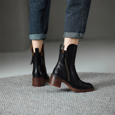 Klara™ Stivaletti Eleganti in Vera Pelle