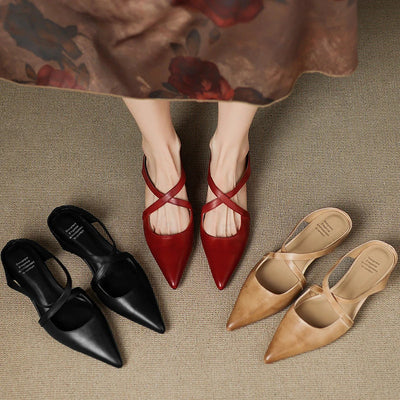Aluna™ Mules in Pelle Vera