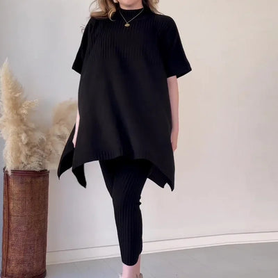 Lunaria™ | Maglione Oversize a Tema Batman con Completo Casual Donna