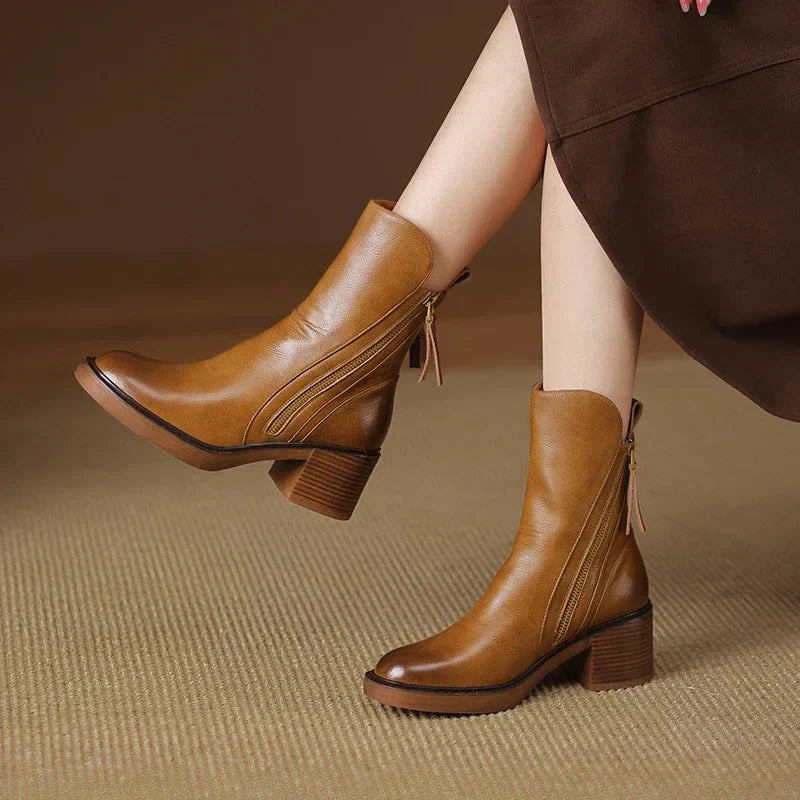 Klara™ Stivaletti Eleganti in Vera Pelle