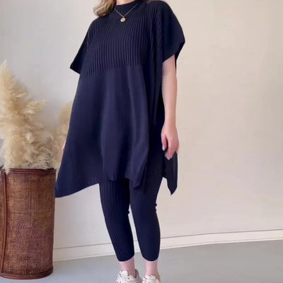 Lunaria™ | Maglione Oversize a Tema Batman con Completo Casual Donna